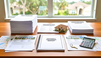 Appraisal documents compare market value with an inflated listing price