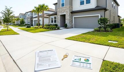 Silverleaf new construction home with buying cost documents.