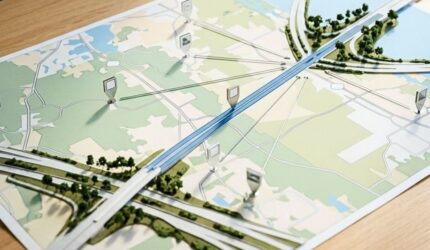 St Johns County road planning map with connected routes